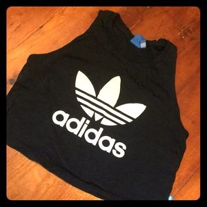 Black Adidas Crop Top